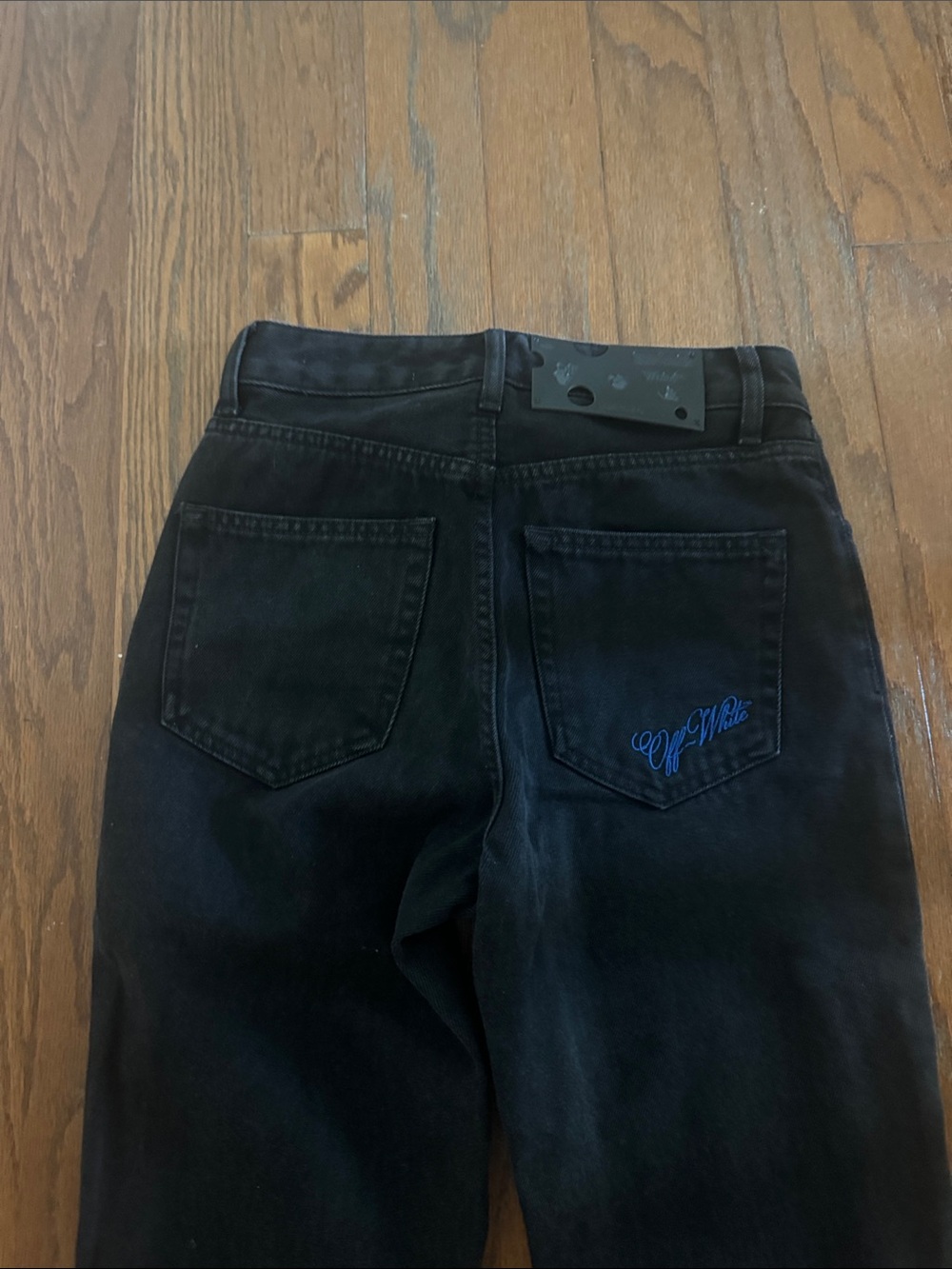 Off-White Women's Slim Black Jeans - Picture 3 of 4